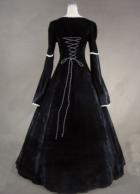Ladies Medieval Renaissance Costume And Headdress Size 8 - 10 Image